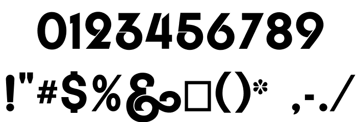 Embrionic55 Font OTHER CHARS