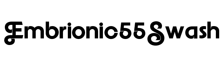 Embrionic55Swash  Frei Schriftart Herunterladen