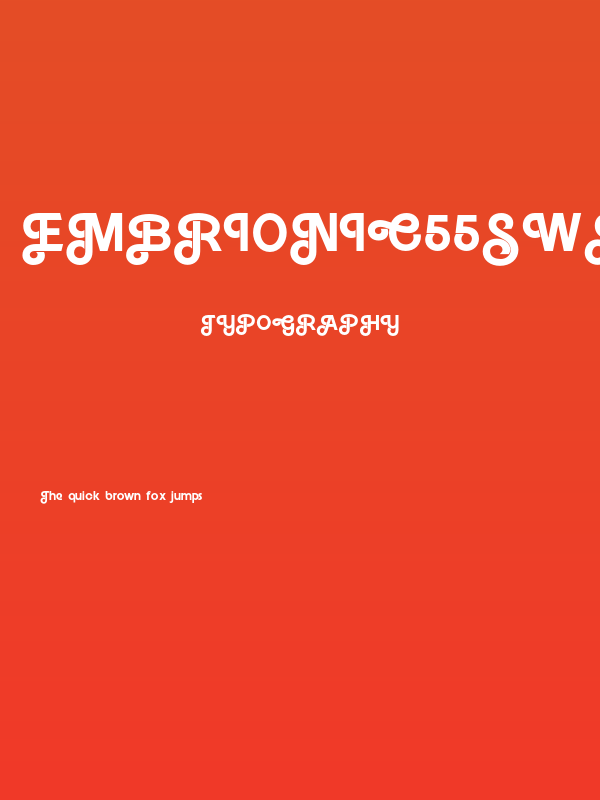 Embrionic55Swash Poster