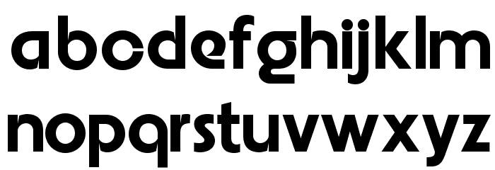Embrionic55Swash Font LOWERCASE