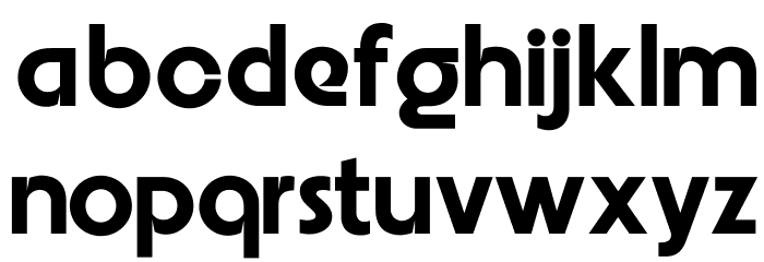 Embrionic55 Font LOWERCASE