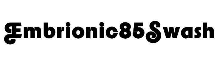 Embrionic85Swash  Descarca Fonturi Gratis