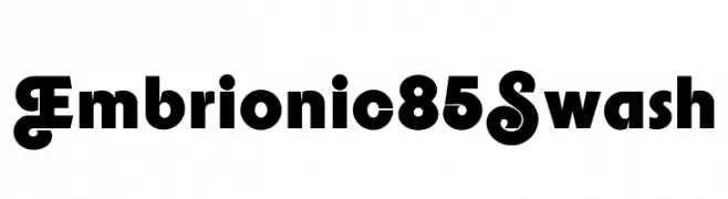 Embrionic85Swash  免费字体下载