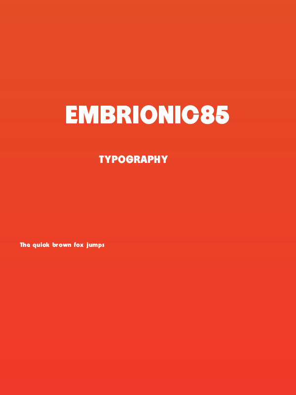 Embrionic85 Poster