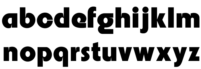 Embrionic85 Font LOWERCASE