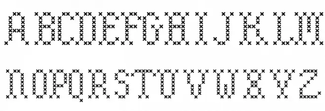 Embroidery Caratteri MAIUSCOLE