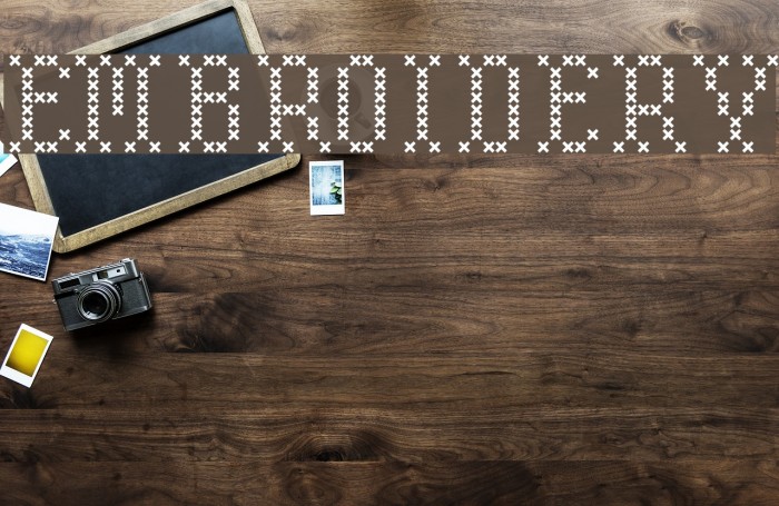 Embroidery Font examples