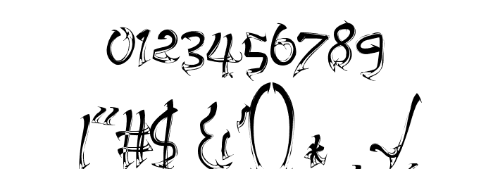 Embrush Font OTHER CHARS