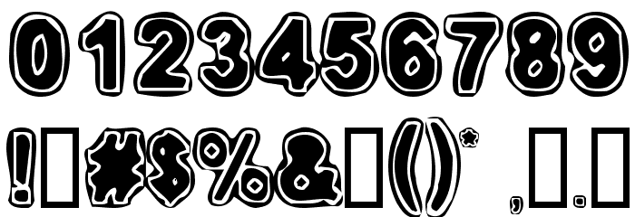 Embryonic Inside Font OTHER CHARS