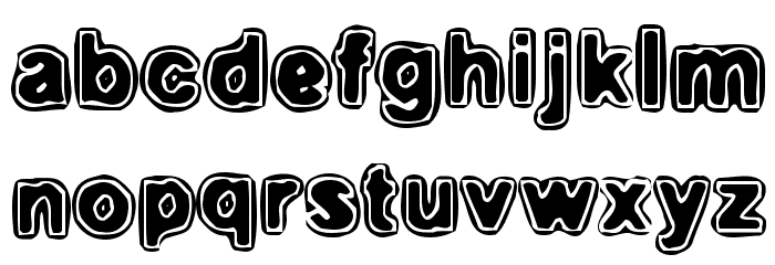 Embryonic Inside Font LOWERCASE