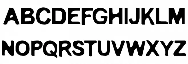 Embryonic Outside Schriftart Groß