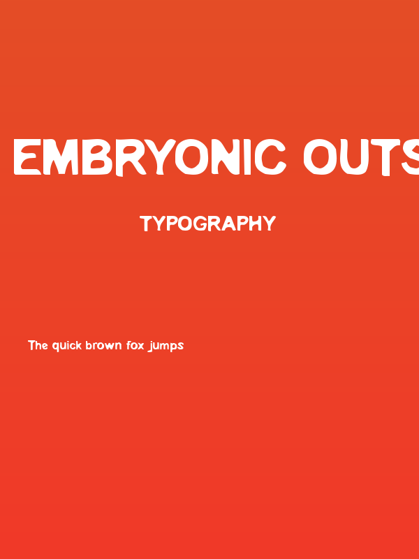 Embryonic Outside Poster