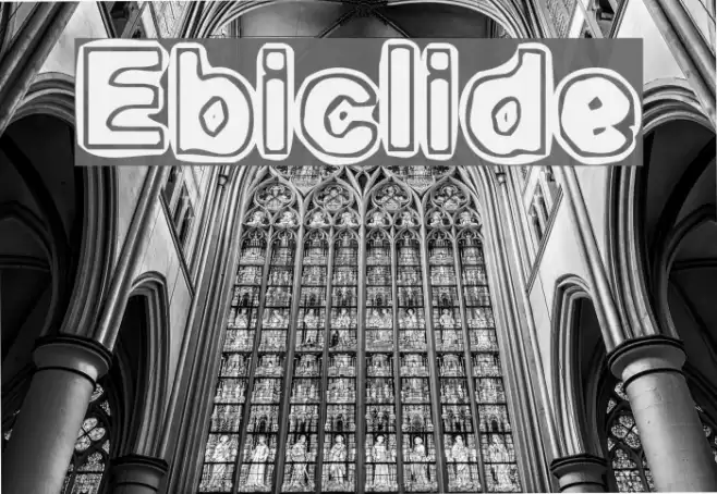 EmbryonicInside Font examples