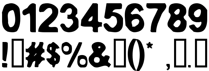 EmbryonicOutside Font OTHER CHARS