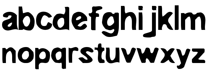 EmbryonicOutside Font LOWERCASE