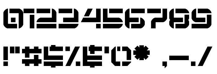 Embryonic World Regular Font OTHER CHARS