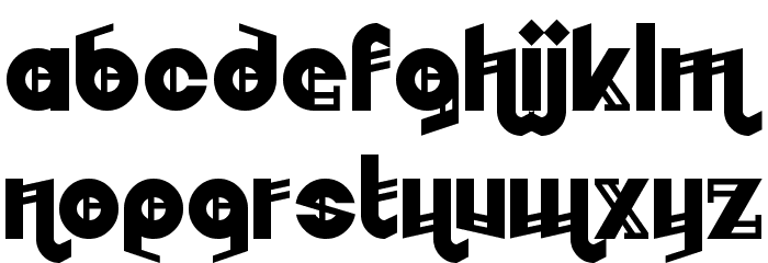 Embryonoid Font LOWERCASE
