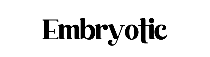 Embryotic  Скачать бесплатные шрифты