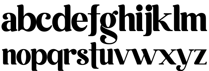 Embryotic Font LOWERCASE