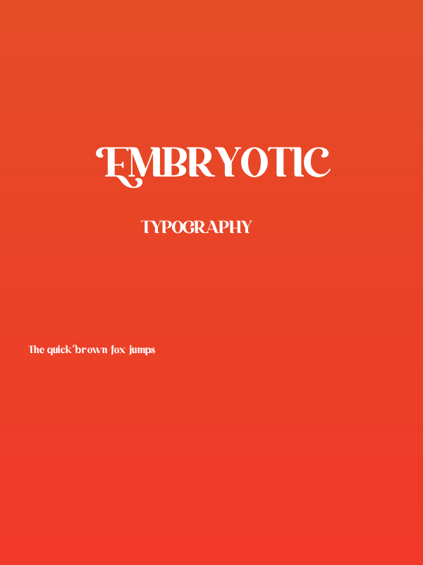 Embryotic Poster
