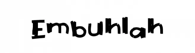 Embuhlah  Frei Schriftart Herunterladen