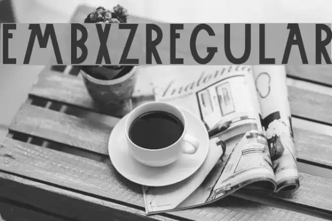 Embxz-Regular Font examples