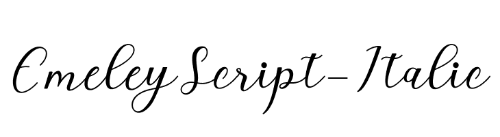 EmeleyScript-Italic  नि: शुल्क फ़ॉन्ट्स डाउनलोड