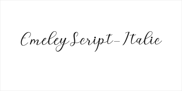 EmeleyScript-Italic Logo