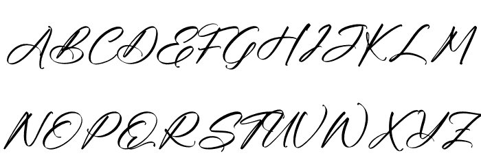 Emelinah Font UPPERCASE