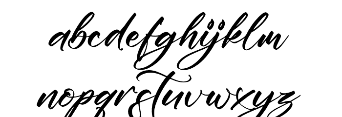 Emelinah Font LOWERCASE