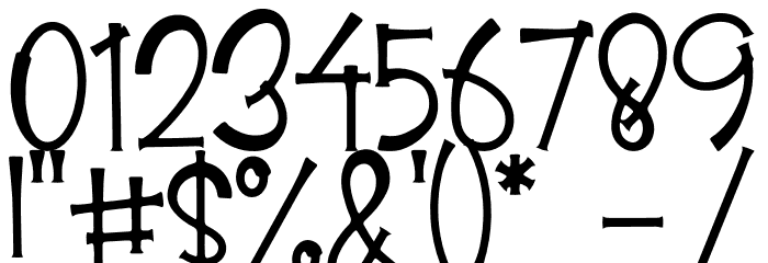 Emely Days フォント その他の文字
