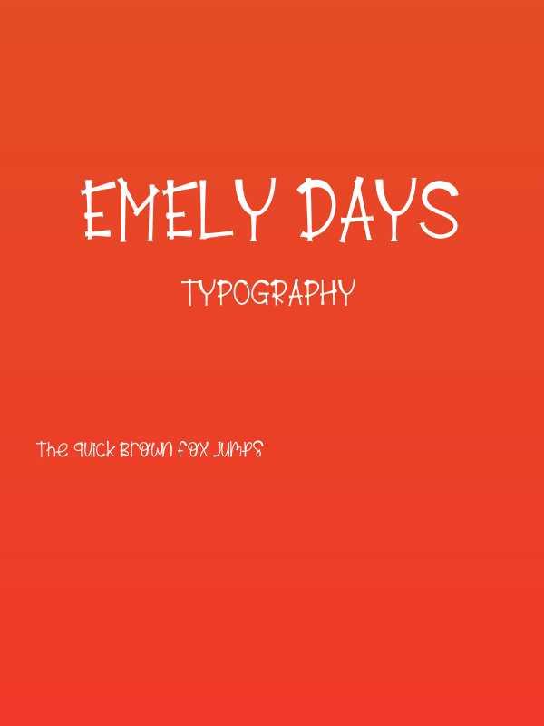 Emely Days Poster