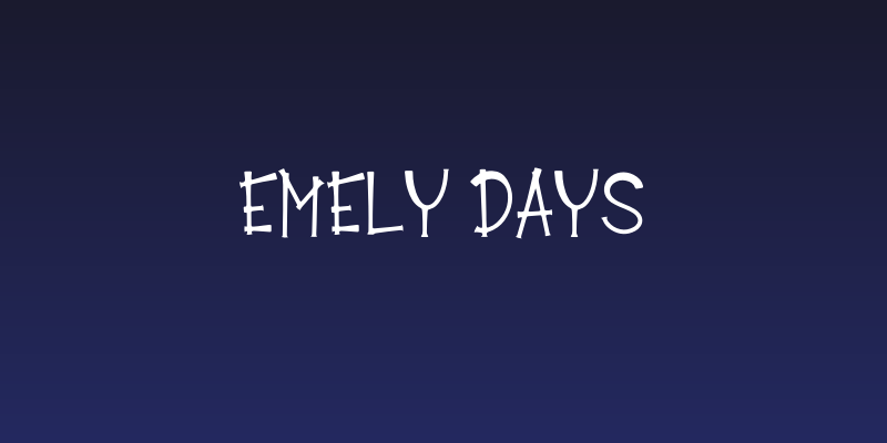 Emely Days Social Header