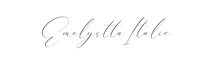 Emelystta Italic  Fuentes Gratis Descargar