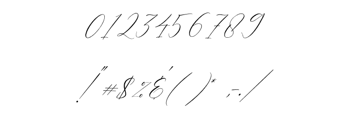Emelystta Italic Font OTHER CHARS