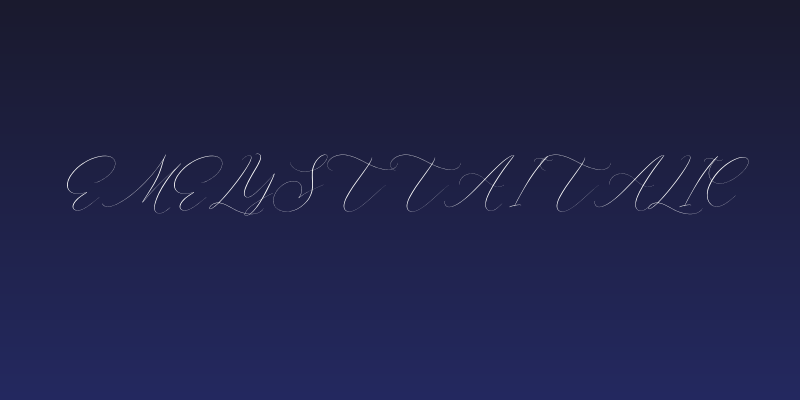 Emelystta Italic Social Header