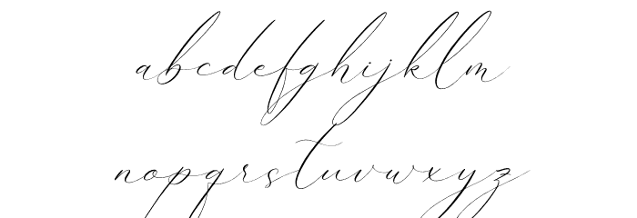 Emelystta Italic Font LOWERCASE