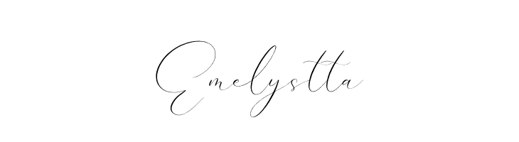 Emelystta  フリーフォントのダウンロード