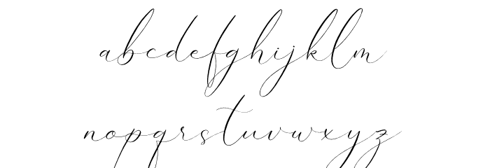 Emelystta Font LOWERCASE
