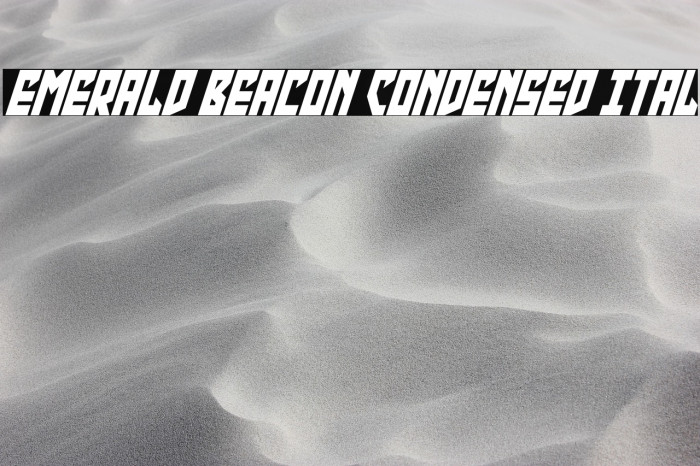 Emerald Beacon Condensed Ital Example 2