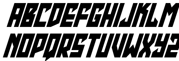 Emerald Beacon Condensed Ital Font LOWERCASE