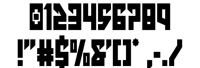 Emerald Beacon Condensed Font OTHER CHARS