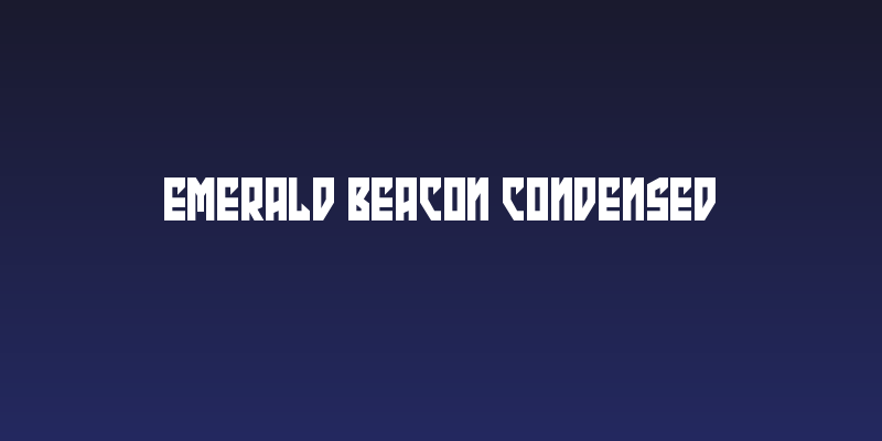 Emerald Beacon Condensed Social Header