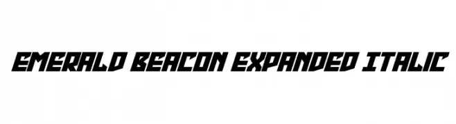 Emerald Beacon Expanded Italic  Descarca Fonturi Gratis