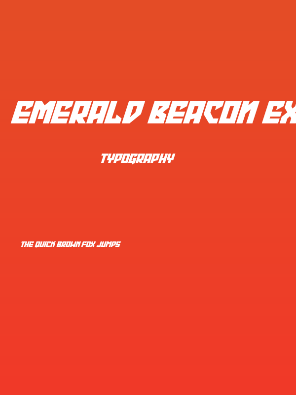 Emerald Beacon Expanded Italic Poster