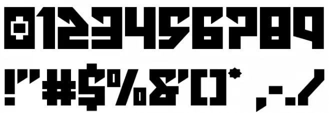 Emerald Beacon Expanded Font OTHER CHARS