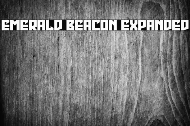 Emerald Beacon Expanded Font examples