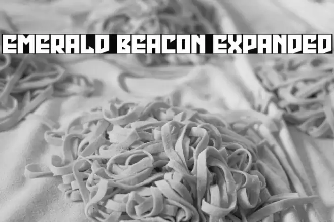 Emerald Beacon Expanded Font examples