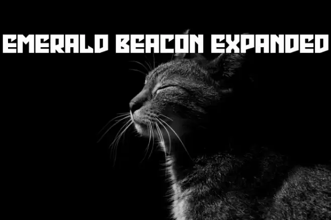 Emerald Beacon Expanded Font examples