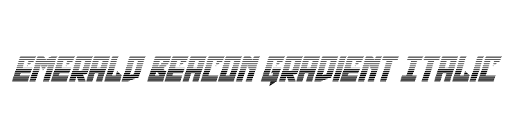 Emerald Beacon Gradient Italic  Frei Schriftart Herunterladen
